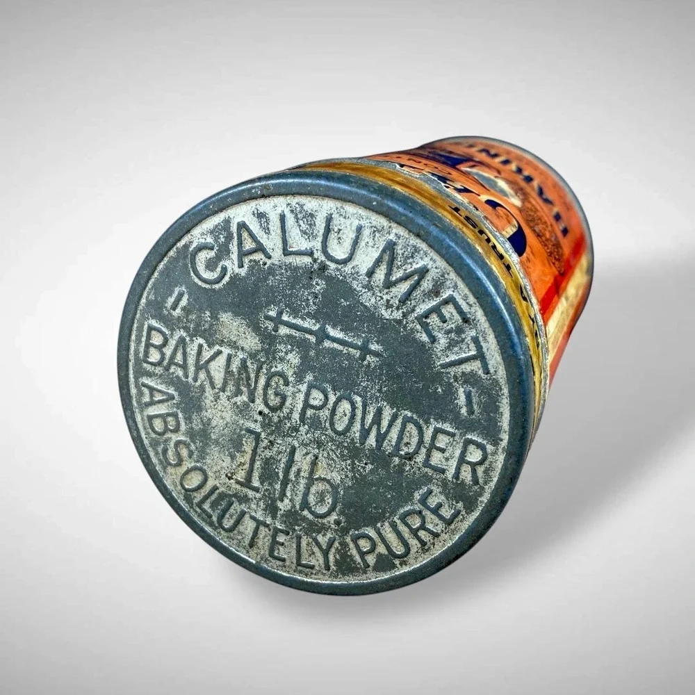 Calumet‎ Native American Baking Powder Advertising Tin Litho Early 20th Vintage
